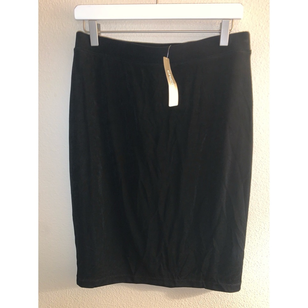 NWT Travellers By Chico’s Black Pencil Skirt Women’s Size Petite 1